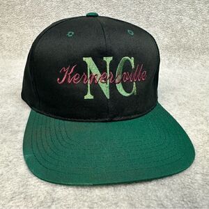 Kernersville NC Hat Adult OSFA Black Green‎ SnapBack Logo Town City Casual Dad